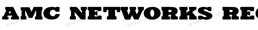 AMC Networks Regular字体转换